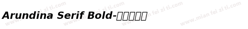 Arundina Serif Bold字体转换